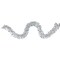 Northlight 12' x 3" Shiny Silver and Snowblush Wide Cut Tinsel Christmas Garland - Unlit